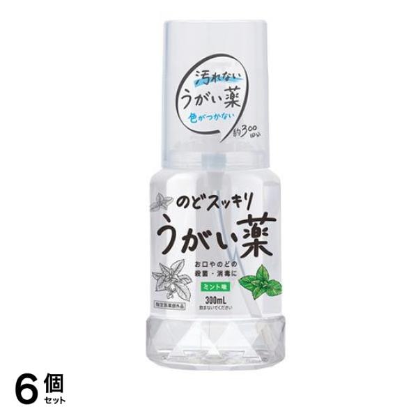 ケンエー のどスッキリうがい薬 ミント味 300mL 6個セット