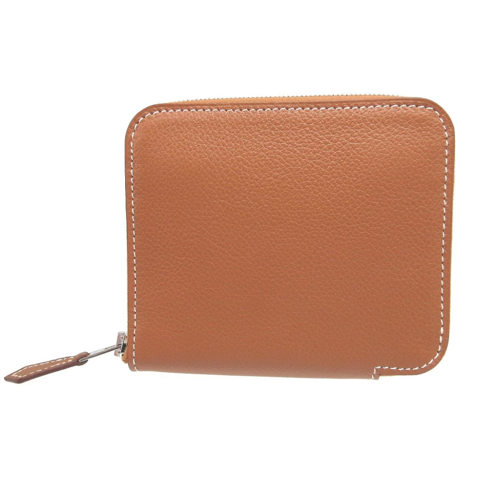 新品同様 アザップ シルクイン コンパクト コインケース エバーカラー/シルク/エバーカラー ゴールド B刻印 1474【中古】 ユニセックス