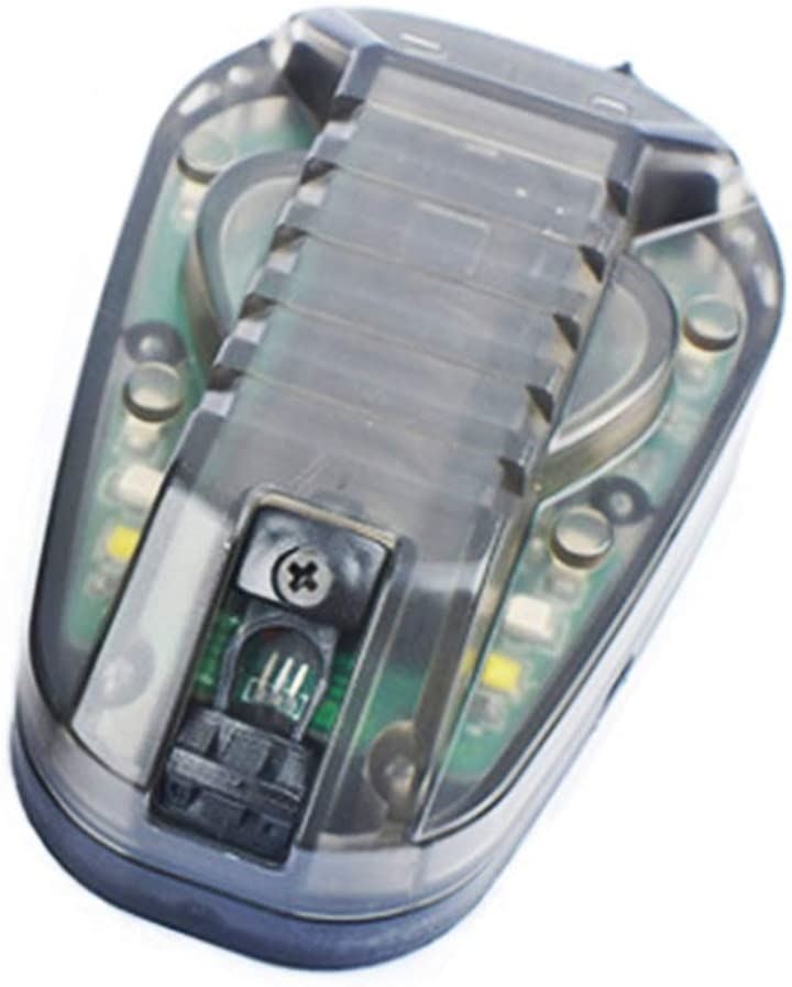 サバゲーヘルメットライト HEL-STAR6 GEN3 シグナルライト IR機能 LED ミリタリー (ブラック（本体）/ グリーン（ライト）)