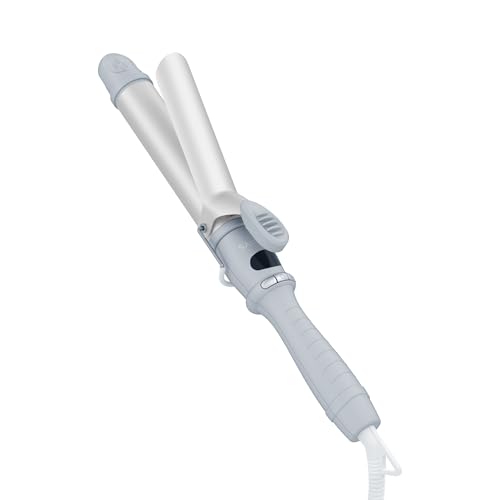 【2025年秋冬限定カラー】 SALONIA サロニア セラミック カール ヘアアイロン コテ 32mm 海外対応 SAL24117GR サイレント アイスグレー