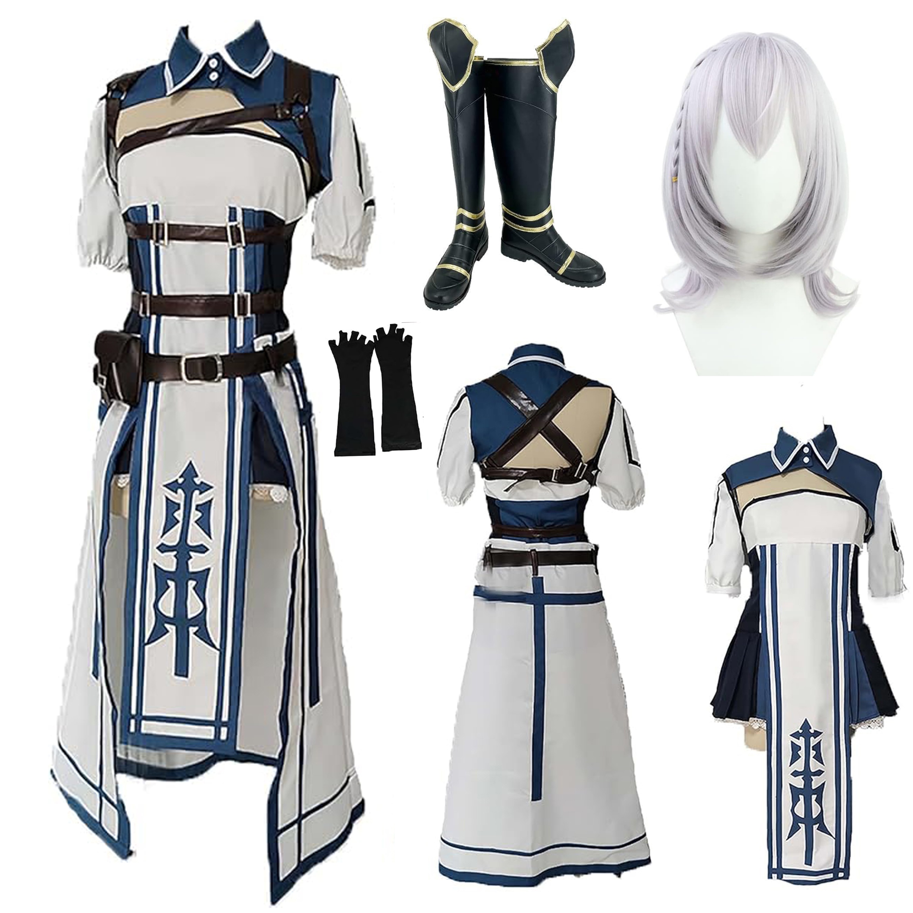 バーチャルYouTuber ホロライブ Vチューバー 白銀ノエル 修道服 3期生 しろがねのえる コスプレ衣装 ハロウィン 巫女 修女 シスター 団長 イベント 新衣装 ウィッグ 靴 追加可
