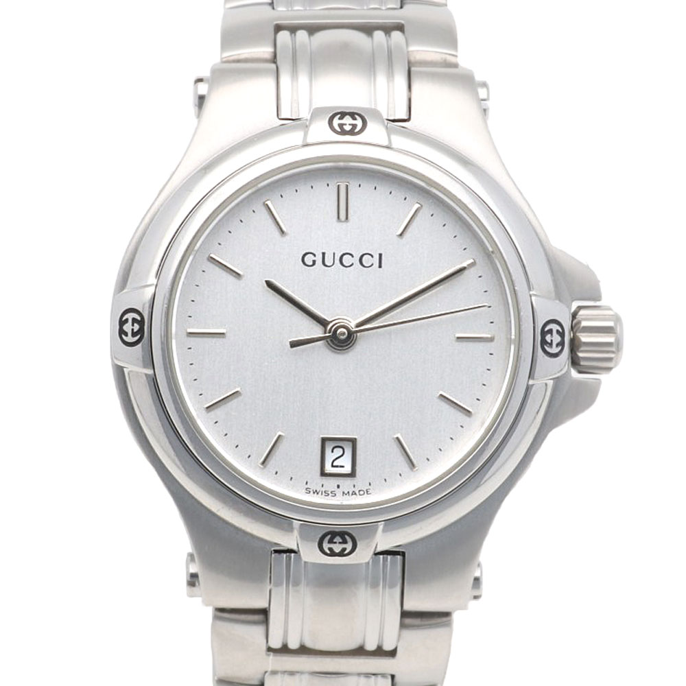 グッチ 腕時計 ステンレススチール 9040L クオーツ 1年保証 GUCCI 中古