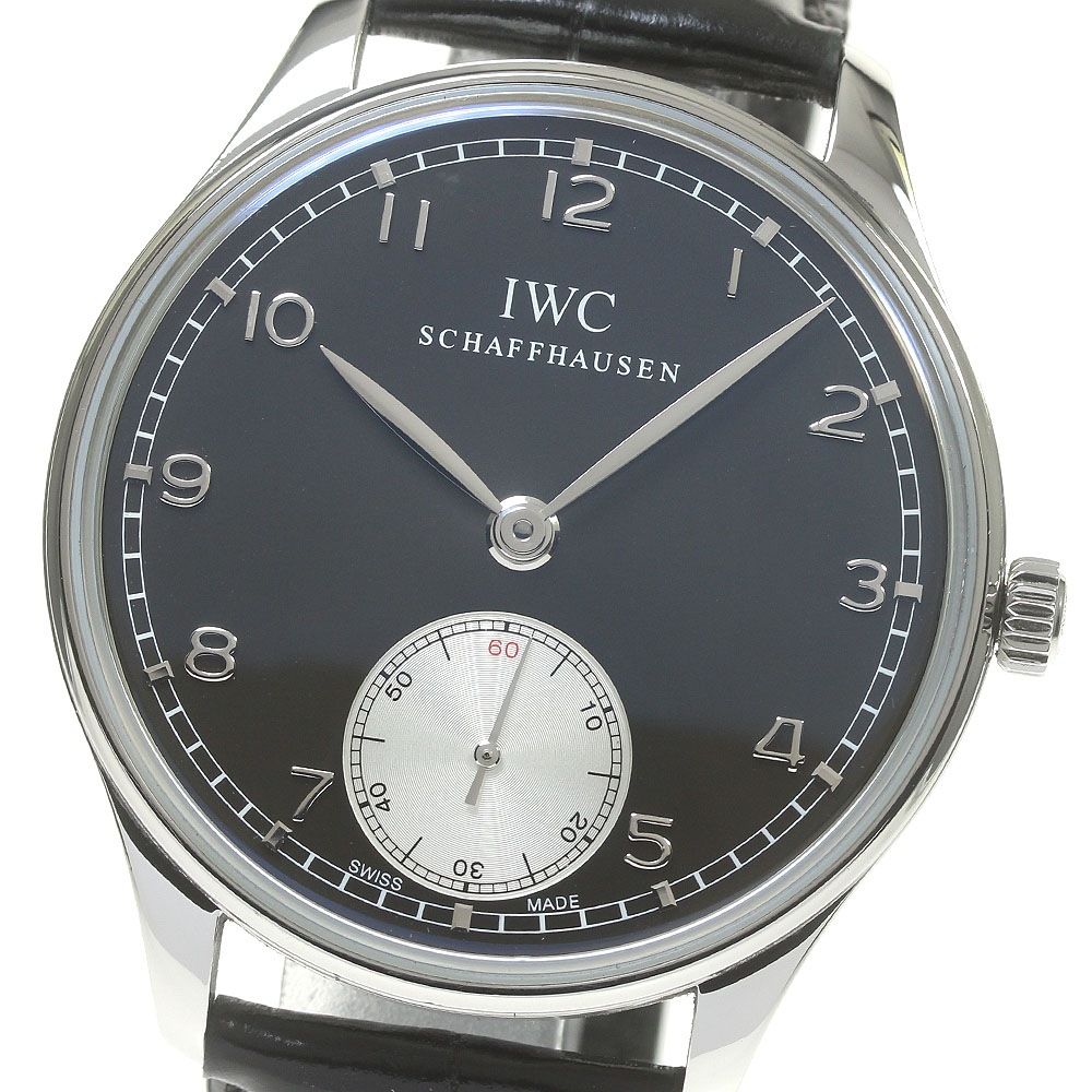 IWC IWC SCHAFFHAUSEN IW545404 ポルトギーゼ スモールセコンド 手巻き メンズ 美品 保証書付き_845729【中古】