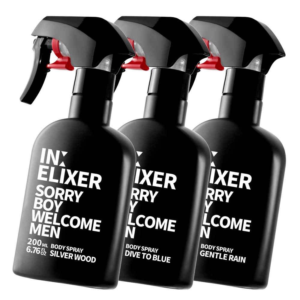 イネリクサー ボディスプレー メンズ香水 200ml 3個セット