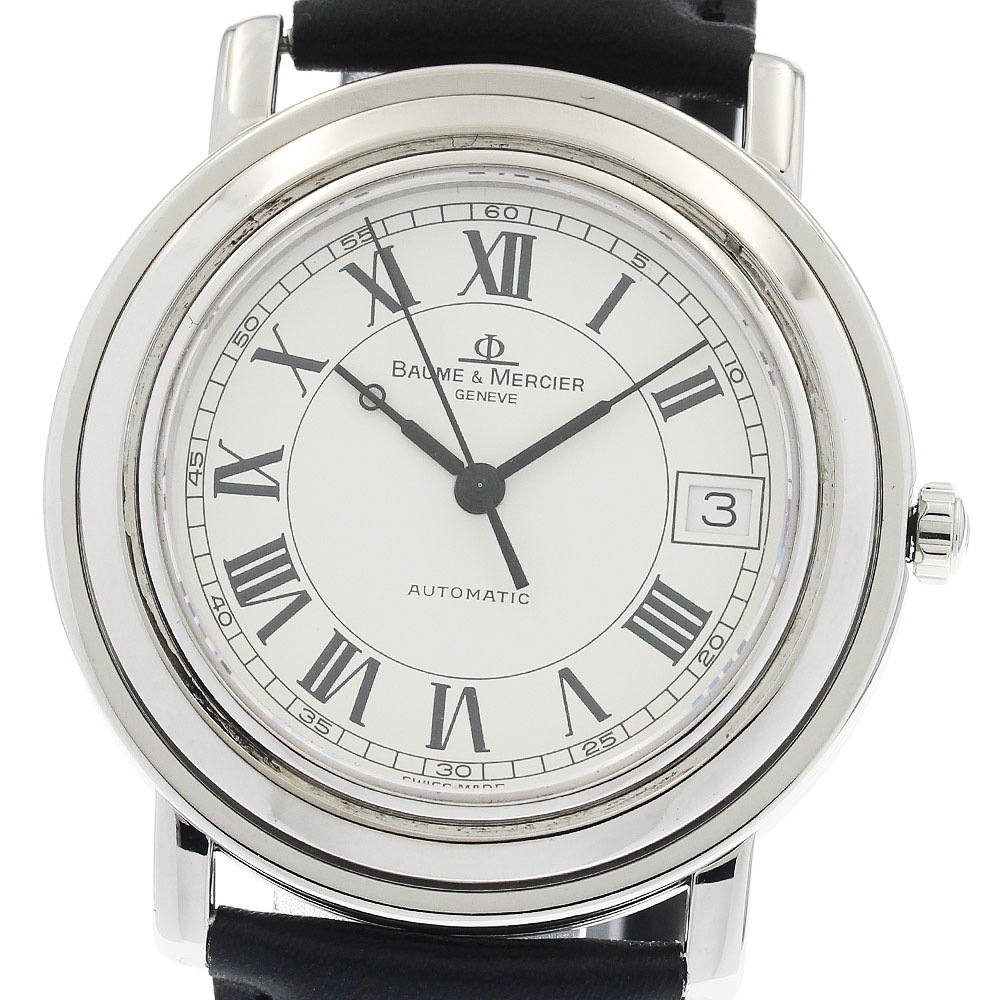 ボーム＆メルシェ Baume & Mercier 3137.018 ラウンド デイト 自動巻き メンズ 良品 _949668【中古】