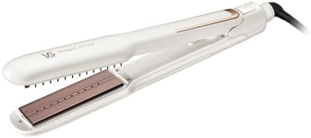 ヴィダル サスーン ストレート ヘアアイロン マジックシャイン スチーム 5段階温度調節 ホワイト VSS-9920/WJ