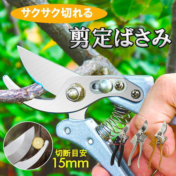 Qoo10] 剪定ばさみ 剪定はさみ 枝切りバサミ 園