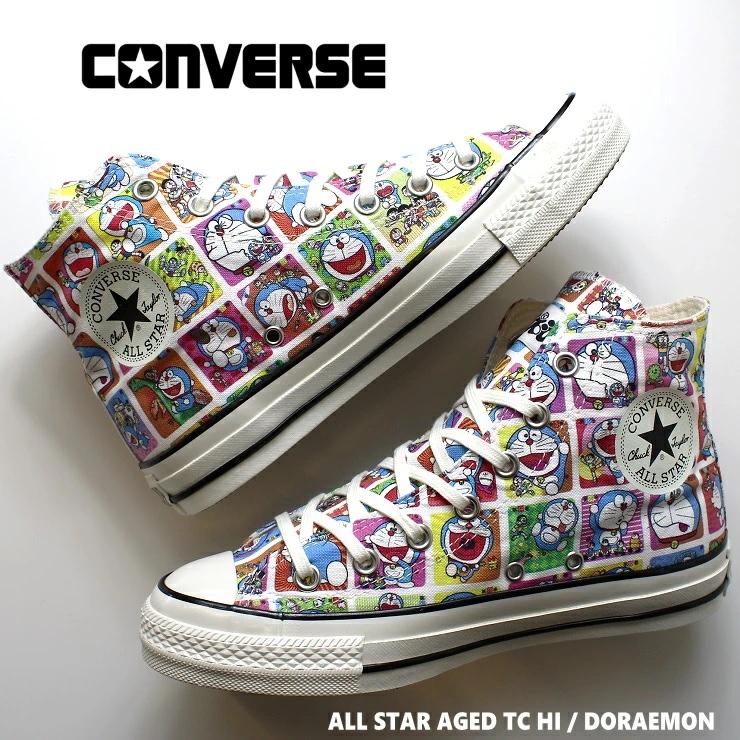 【ドラえもんコラボ】 コンバース オールスター エイジド TC HI / ドラえもん 31314990 CONVERSE ALL STAR AGED TC HI / DORAEMON スニーカー