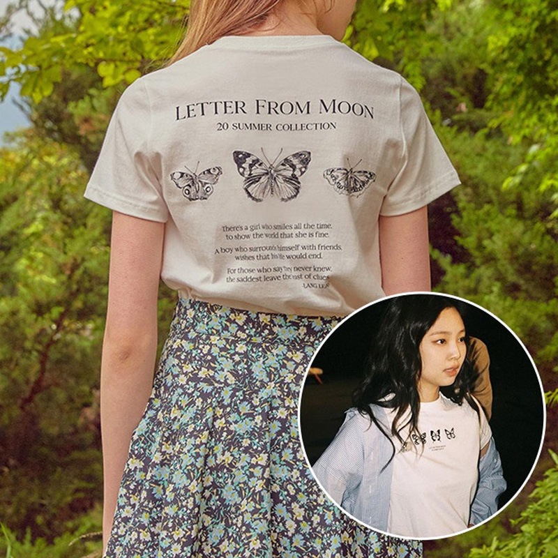 BLACKPINKジェニー着用 / トリプル 蝶 刺繍 起毛 フード ジップアップ(ホワイト)韓国人気ブランド レディースTシャツ