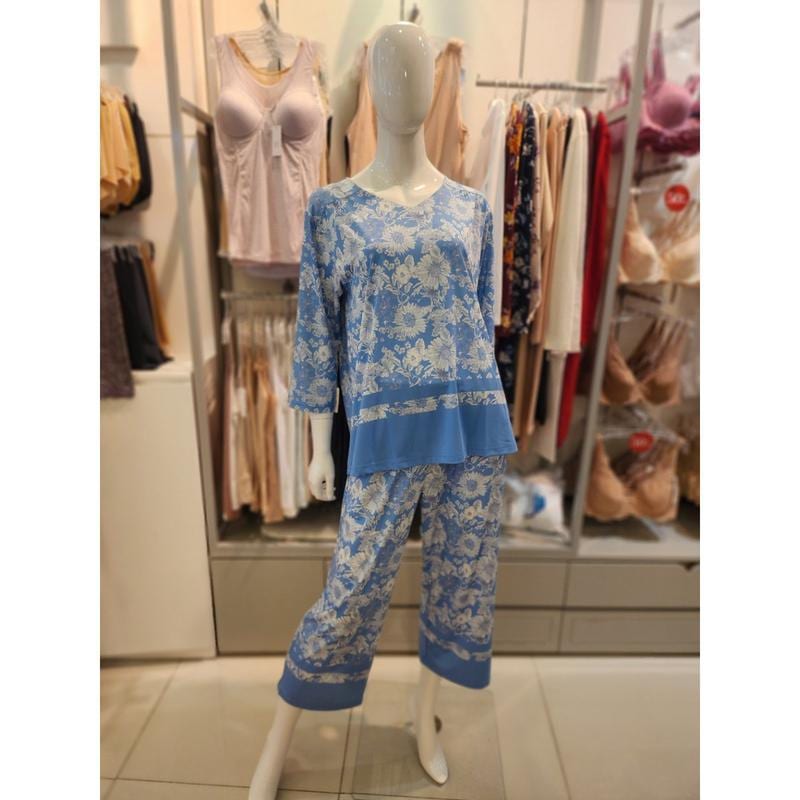 [釜山店] ポリスパンフラワー9分丈イージーウェアEZ7101S 7,638円