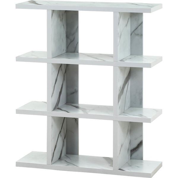 不二貿易 59273 FUGA オープンシェルフ4段 大理石 メーカー直送