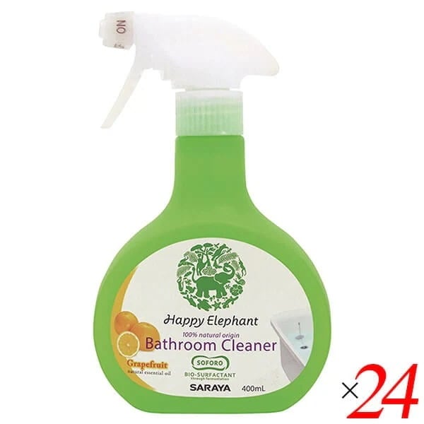 サラヤ ハッピーエレファント バスクリーナー 400ml 24本セット