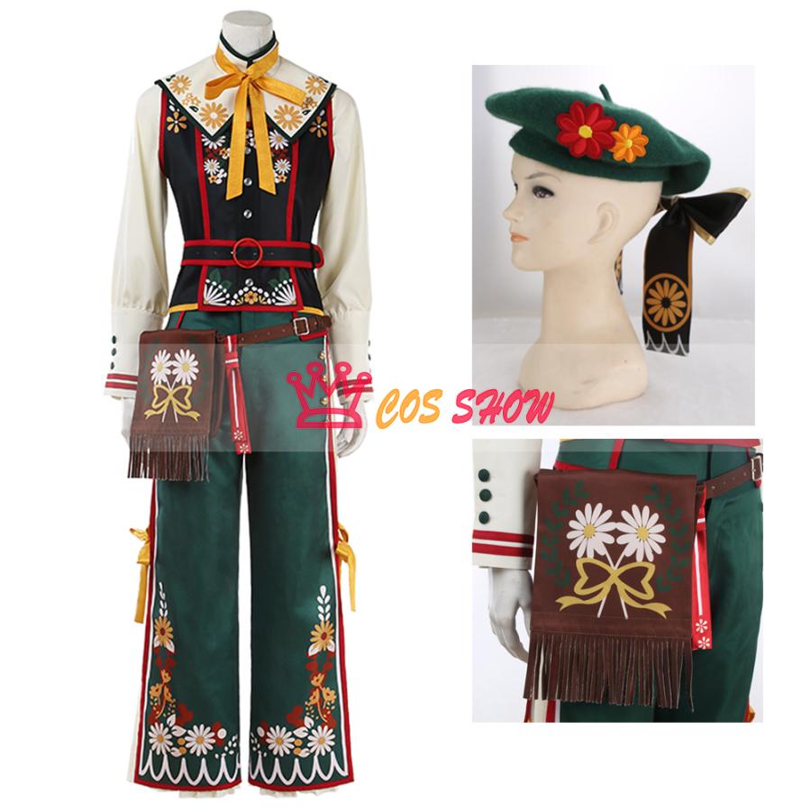新品販売!あんスタ Ensemble Stars! Ra*bits JoyfulｘBox* 紫之創（しの はじめ）コスプレ衣装 手袋+帽子+バッグ付き オーダーメイド製作可能 仮装 ステージ服