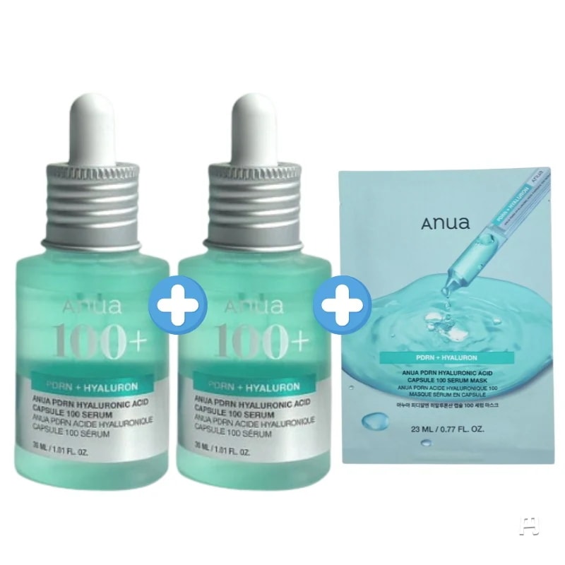 【1+1】 【new】 PDRNピジアルエンヒアルロン酸カプセル100セラム30ml*2ea + PDRNピジアルエンヒアルロン酸カプセル100 マスクパック1枚 4,966円