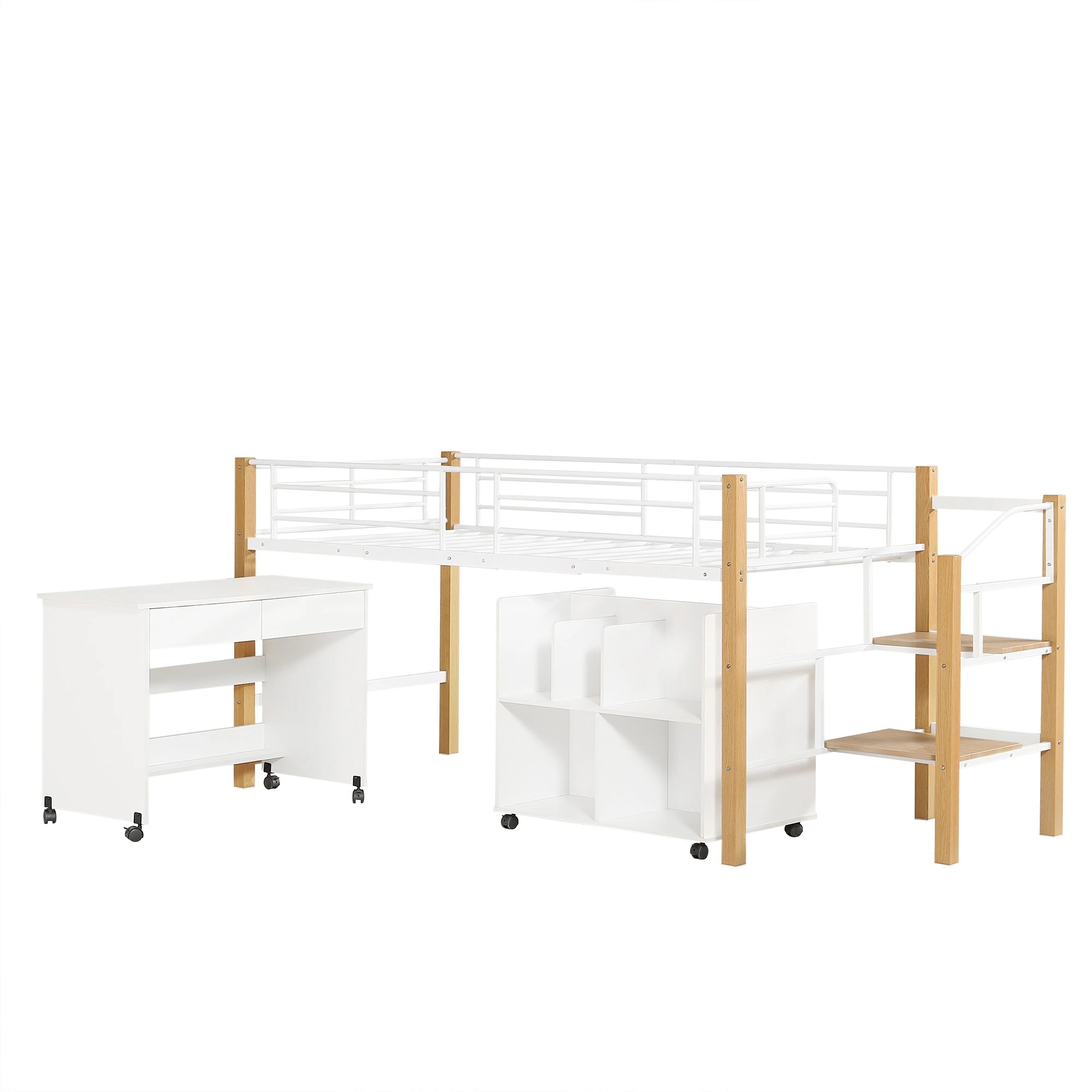 【国内発送&送·料·無·料】ロフトベッド シングル パイプベッド 高さ109m ハイベッド 耐荷重150kg ロフトベッドロータイプ 収納 棚 一人暮らし 北欧風 大人 子供部屋 スチール 耐震 ベッ 34,317円