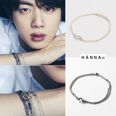 bts jin着用 B512 シルバーブレスレットのサムネイル