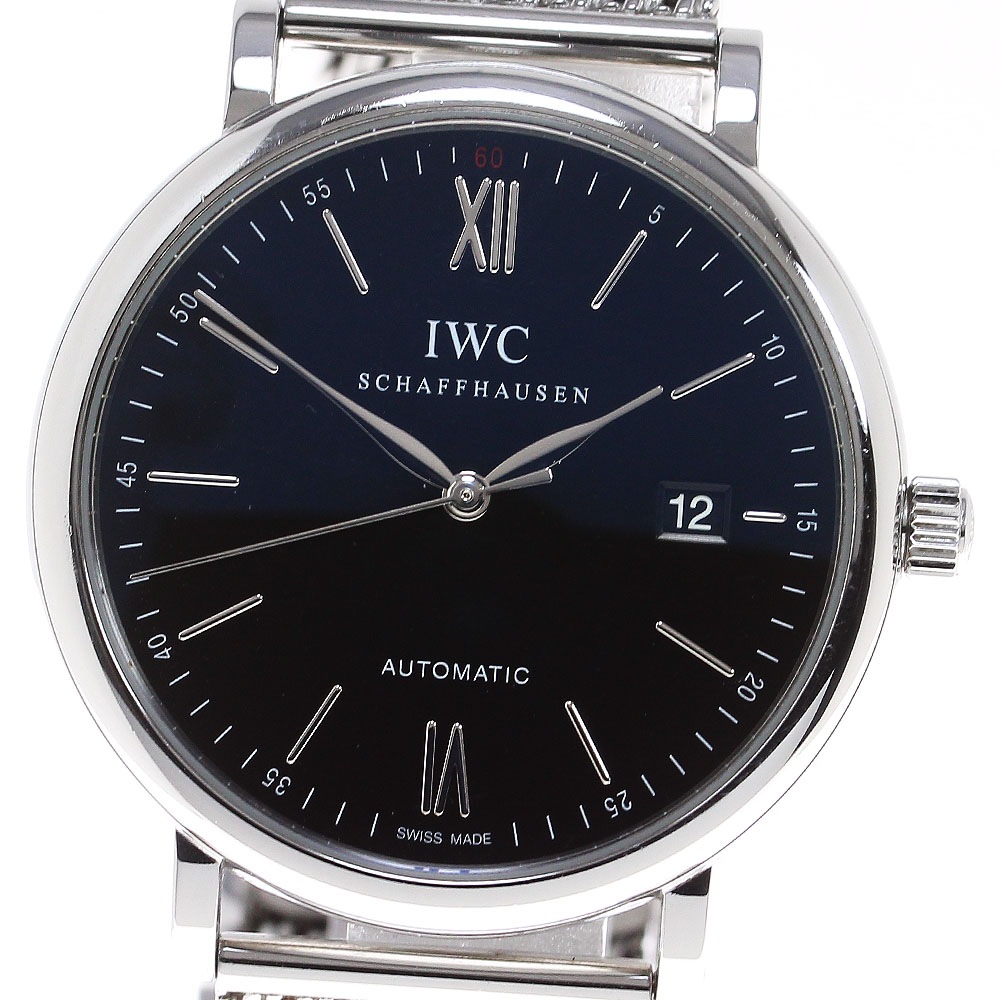 IWC IWC SCHAFFHAUSEN IW356508 ポートフィノ デイト 自動巻き メンズ _819665【中古】