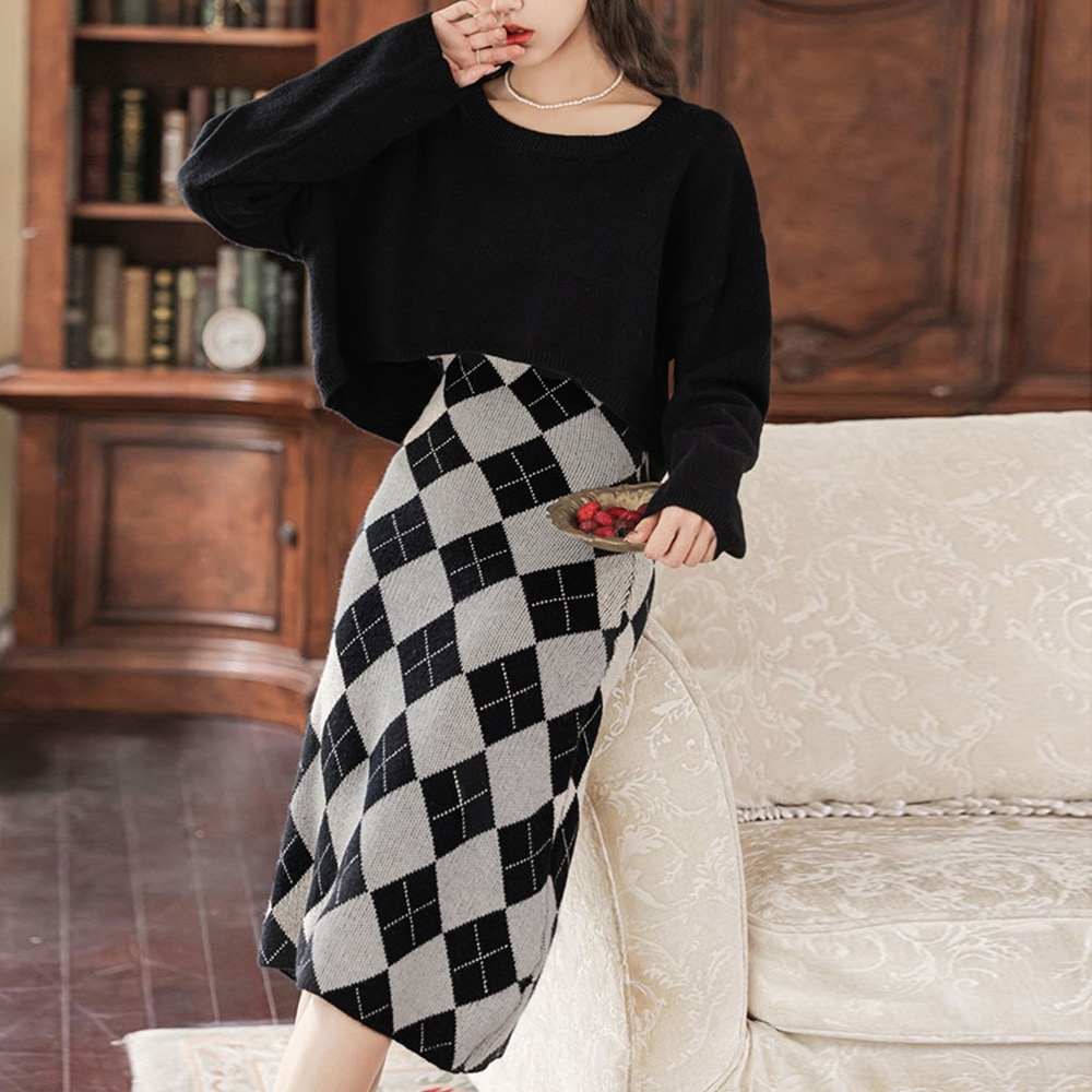 国内即納 ニットセットアップ レディース 韓国風 84MEIRJ-006