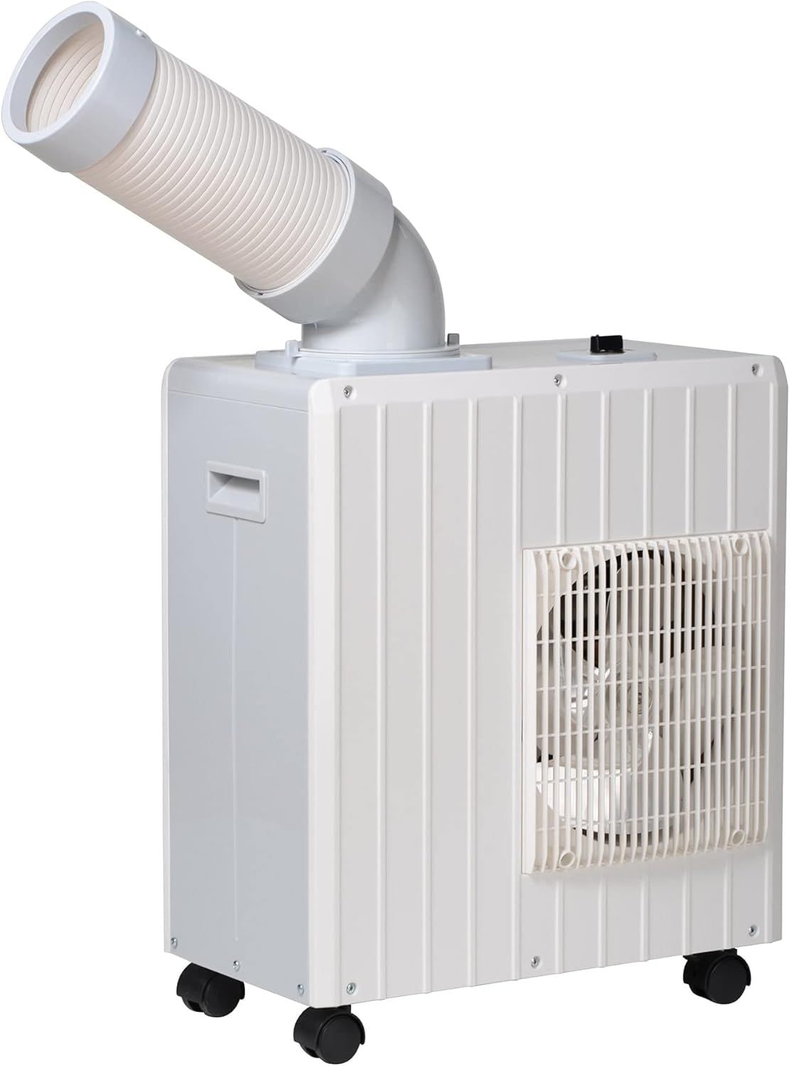 ミニスポットクーラー 業務用 100V スポットエアコン 小型 4Lドレンタンク ワンタッチ取り付け 拡散送風クーラー 取っ手・キャスター付き