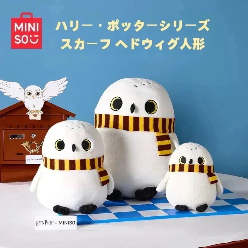 【公式正規品！3日出荷】新作 m i n i s o ハリー・ポッターシリーズ-スカーフ ヘドウィグ人形 かわいいぬいぐるみ