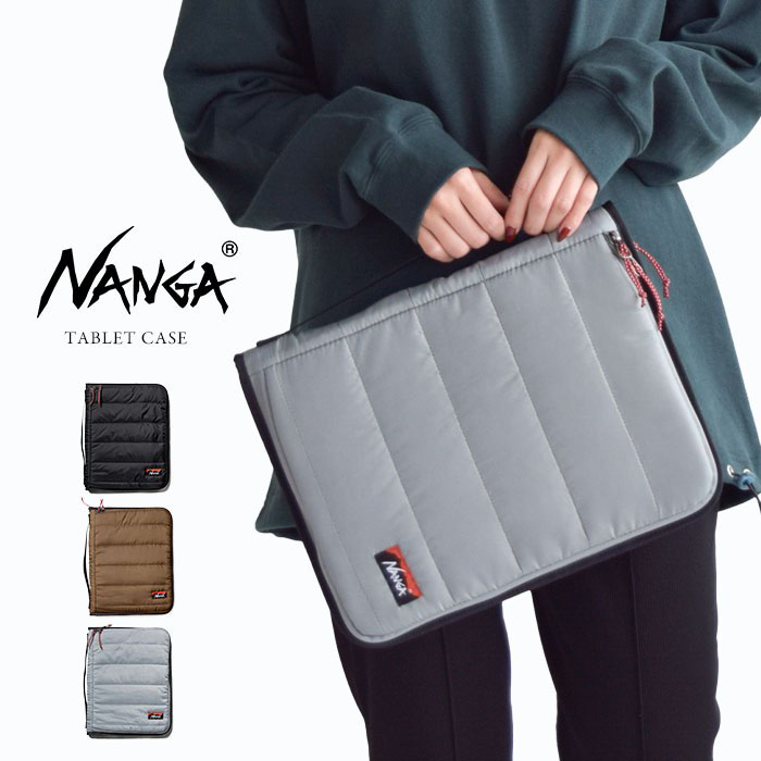 ナンガ タブレットケース TABLET CASE メンズ レディース NANGA 収納ケース マルチポケット付き タブレット スマホ シンプル カジュアル 小物入れ ハンドル付き