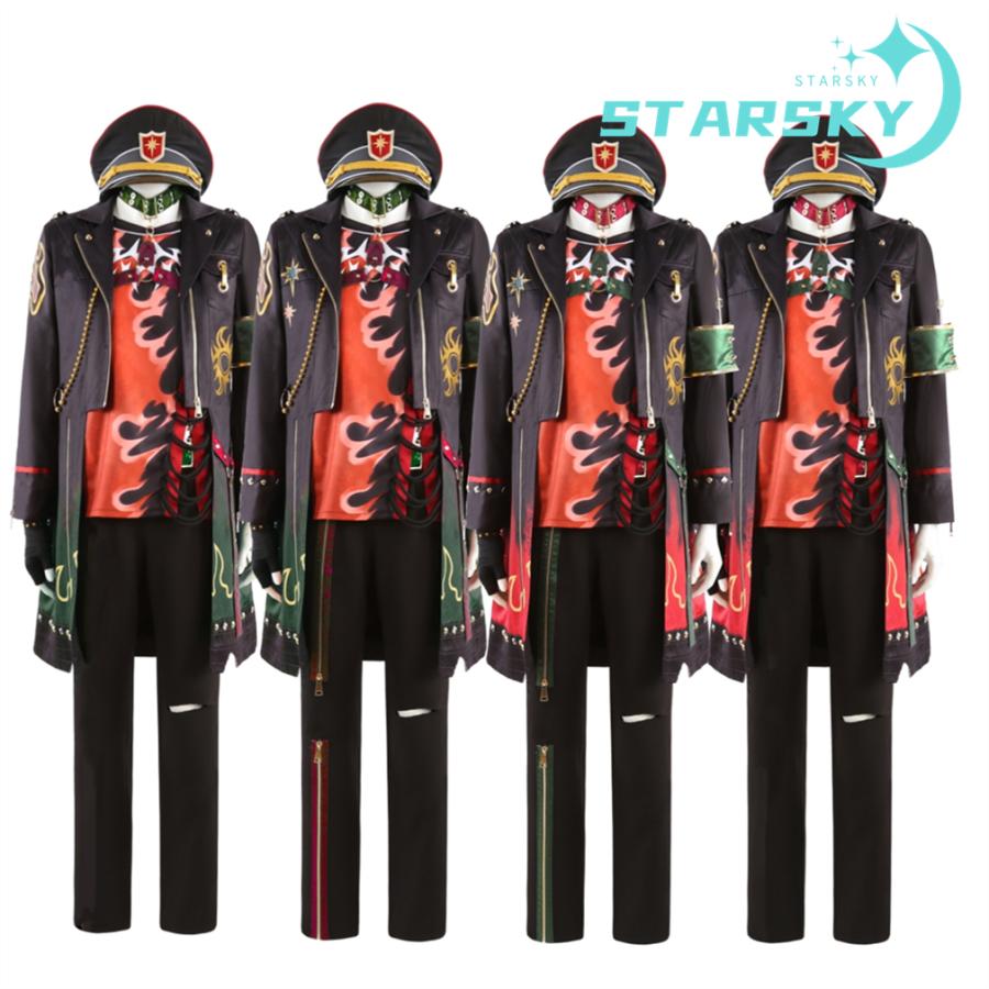 あんさんぶるスターズ 天城燐音 真白友也 七種茨 伏見弓弦 明星昴流　SHUFFLE×未知の聖夜とナイトヘッド！ 風　コスプレ衣装　コスプレ服　コスチューム