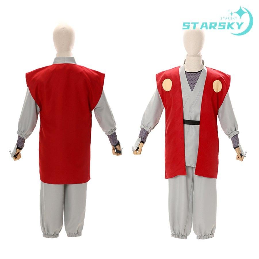 NARUTO ナルト　自来也 じらいや 風　コスプレ衣装　コスチューム　服 　額当て追加可能　ハロウィン イベント