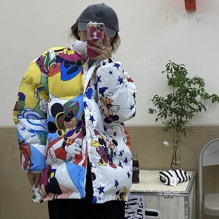 【1 つ購入すると 1 つ無料】大人気 韓 ファッション ディズニー/ ダウンコート/大きいサイズ/ダウンジャケット/ロングコート/韓 コート/レディース服/100