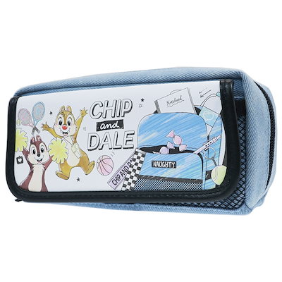 Qoo10] チップ＆デール 筆箱 フラップ付き メッ