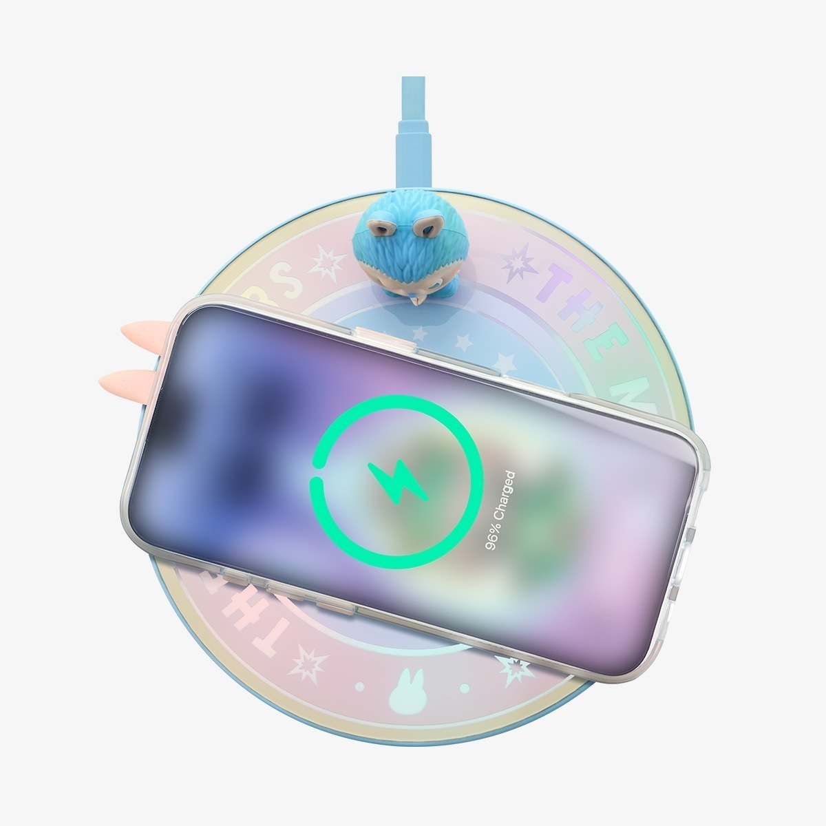 公式正規品POP MART LABUBU THE MONSTERS Wireless Chargerワイヤレス充電器 iphone Android 置くだけ充電 Magsafe充電器 Qi急速充電対応