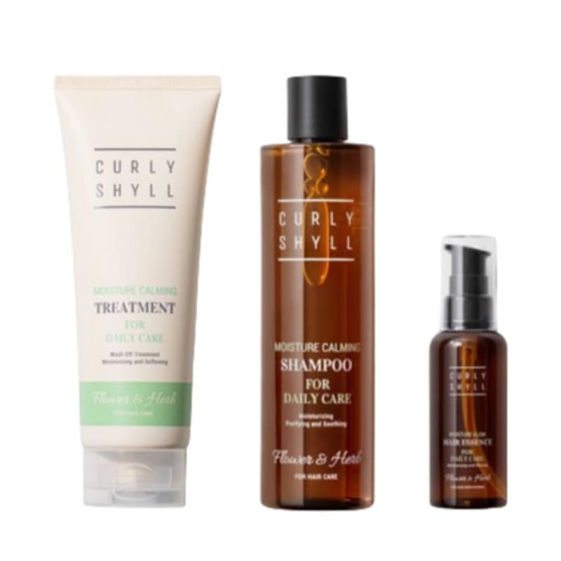 [カリシール] Flower&Herb モイスチャー 3点セット (シャンプー 330ML+トリートメント250ML+オイルセラム70ML)