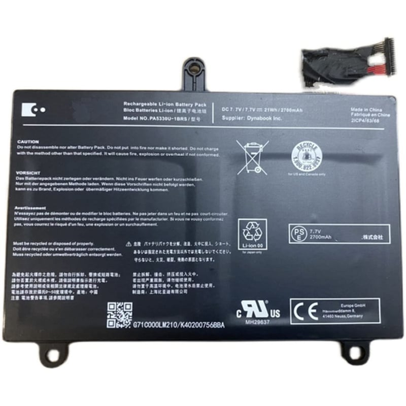 pa5330u-1brs 2700mAh/21wh適用 for Toshiba dynabook G83 GZ83 PA5330U-1BRS 修理互換用 バッテリー 427-Yk397