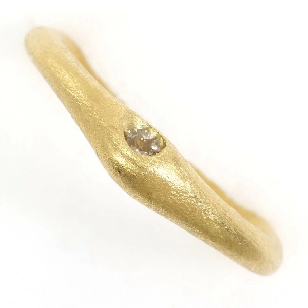 カシケイ K18YG リング 指輪 11号 ブラウンダイヤ 0.05 ジュエリー 中古 45,486円