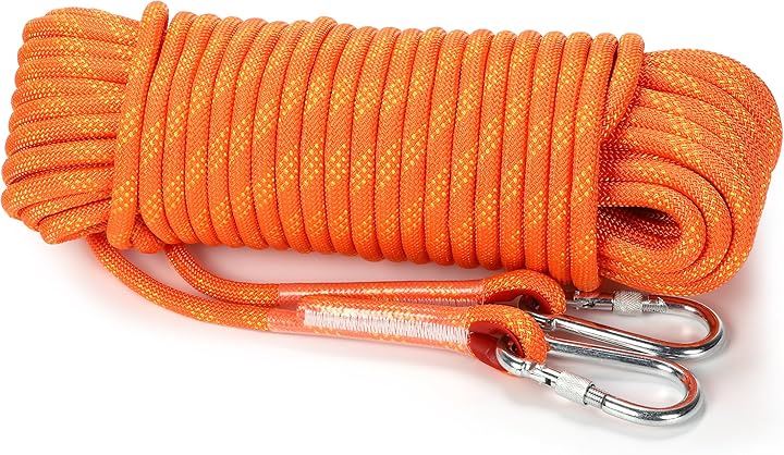 耐久 ロープ 幅広く使える多用途タイプ 多機能 多目的 直径 12mm オレンジ キャンプ アウトドア 引越し 荷物の吊上げ 車 ボート 牽引 補助(橙, ラージ) 4,766円