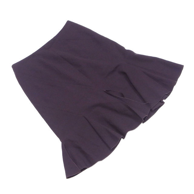 スカート スリット入り マーメイド 6サイズ ブラウン 中古