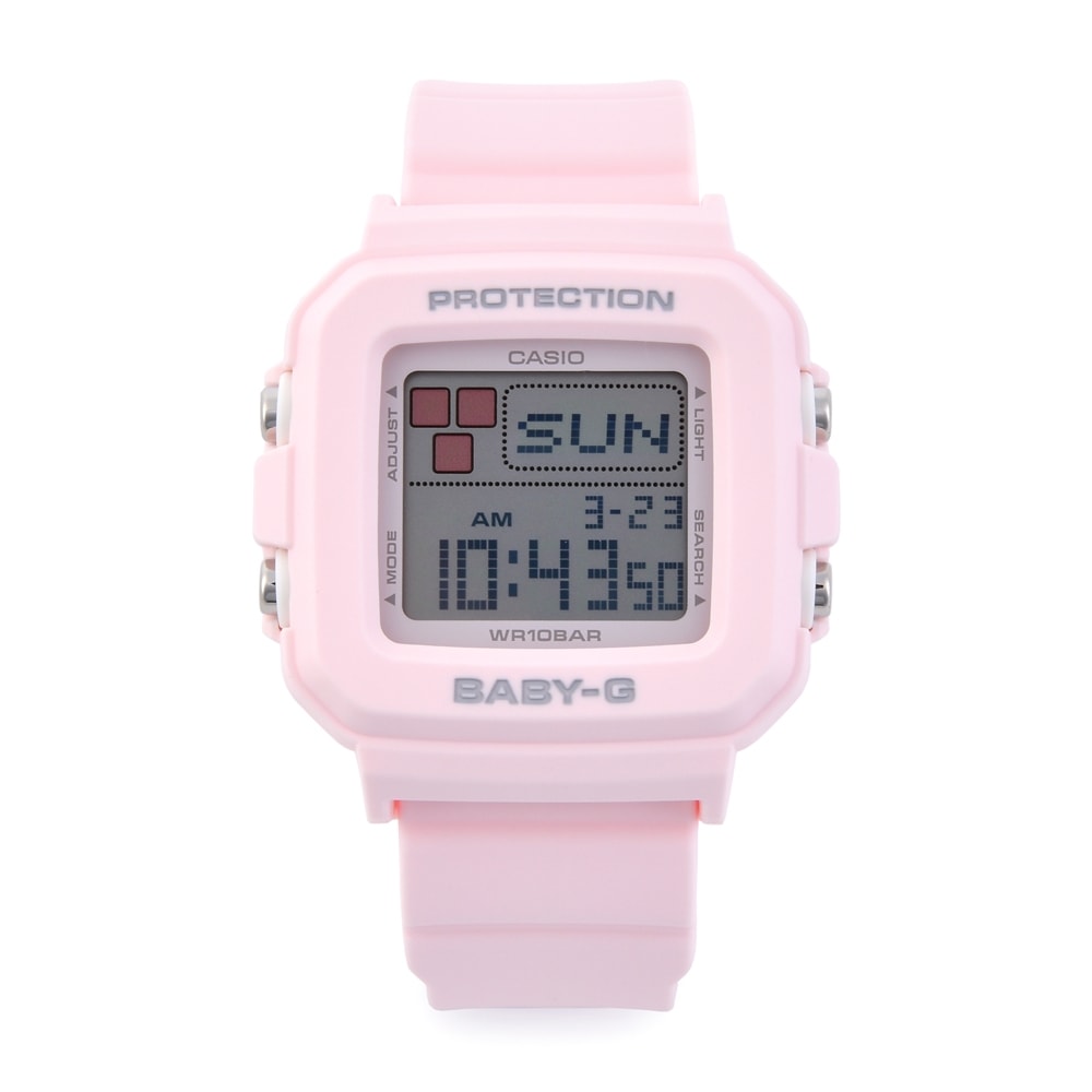 G-SHOCK BGD-10L-4DR (BGD-10L-4) ベビープラスデジタルスポーツレトロピクセルアート女性用 PUウォッチ