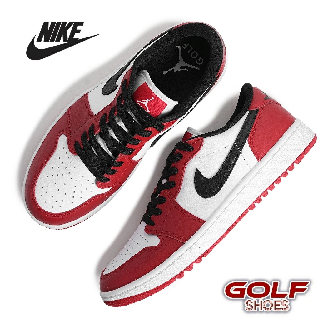 NIKE AIR JORDAN 1 LOW G "CHICAGO" ナイキ エア ジョーダン ロー ゴルフ スニーカー ( シカゴ 白 赤 ホワイト GOLF メンズ DD9315-600 )