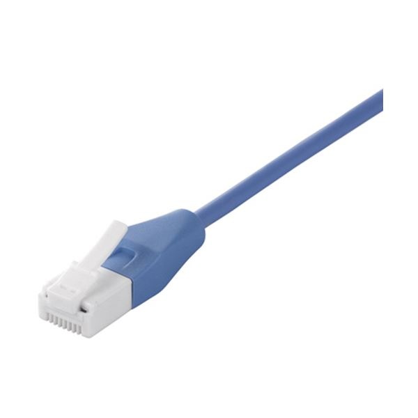 （まとめ） バッファローツメの折れないLANケーブル カテゴリー6 ストレート スリムタイプ ブルー 5m BSLS6SU50BL21本 3セット