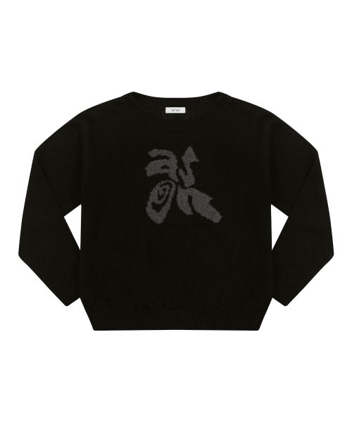 【AS"ON】 MAZE KNIT / BLACK 正規品
