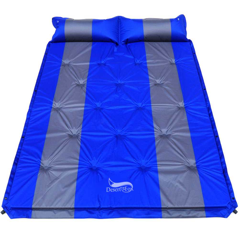 デザート & キツネ 2 人の空気マットレス自己膨張テント睡眠マット添付エアー枕インフレータブルキャ