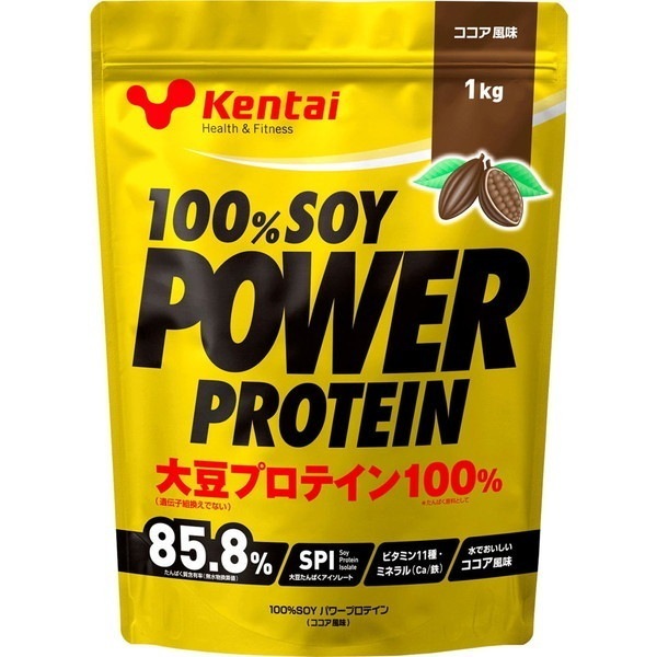 ケンタイKentai 100%SOYパワープロテイン ココア風味 1kg K1211