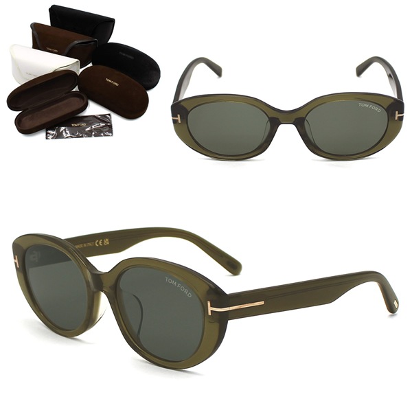 サングラス FT1292-K/S 96A 54 TF1292 サングラス EYEWEAR アジアンフィット クリアグリーン グレー ユニセックス