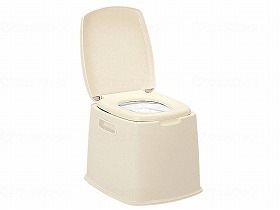 新輝合成 ポータブルトイレS ベージュ 07442