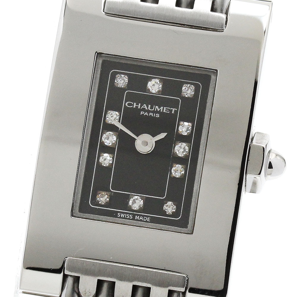 ショーメ Chaumet スタイルレクタングル 12Pダイヤ クォーツ レディース _903383【中古】