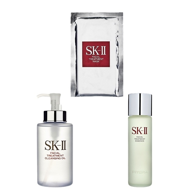 エスケーツー（SK-II／SK2） フェイシャル トリートメント エッセンス+クレンジングオイル +マスク セット 230ml+250ml +1枚 20,407円