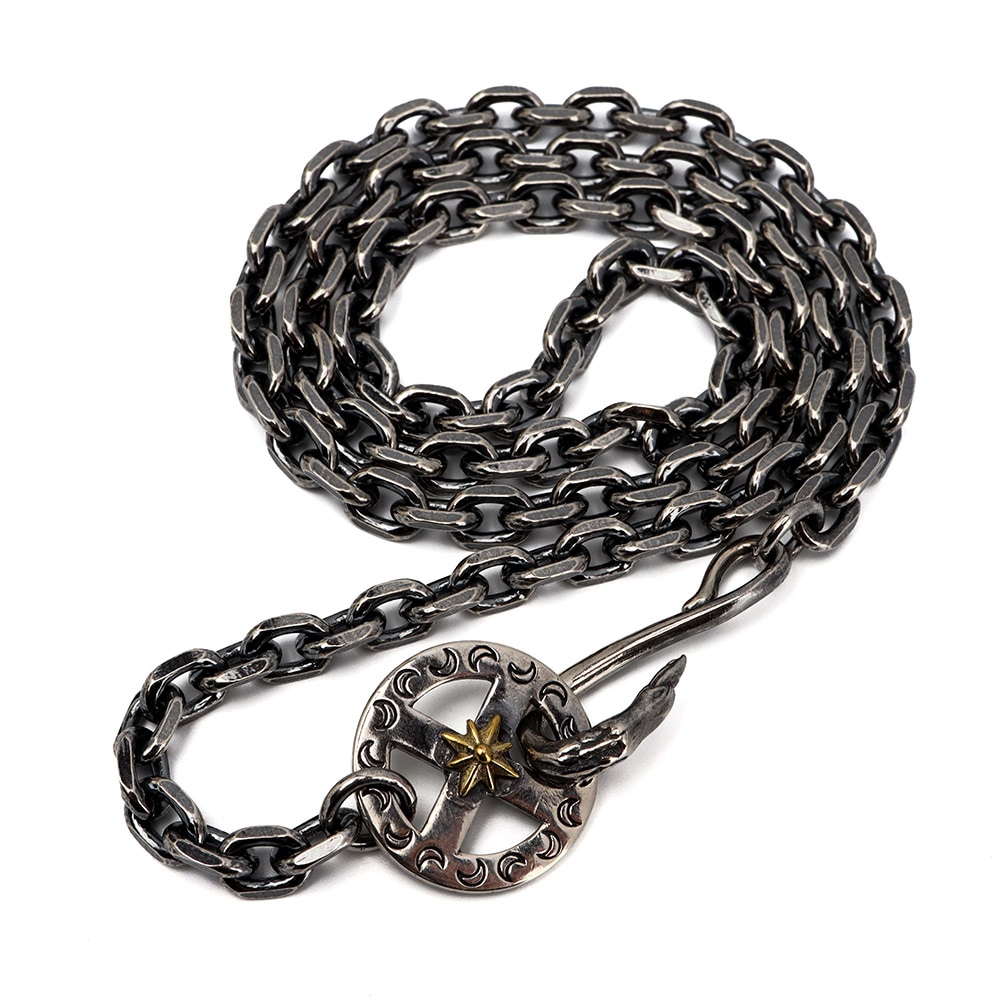 S925 フェザーネックレスチェーン [cs014-b5-50cm]