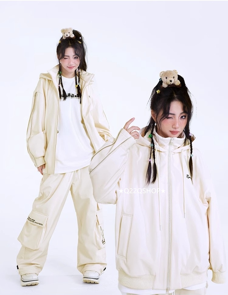 スノーボードウェア 2024 2025 上下セット メンズ レディース ジャケット アウター パンツ ズボン 3Lセットアップ ウィンタースポーツ スキーウェア スノボウェア スノー 防水 韓国風