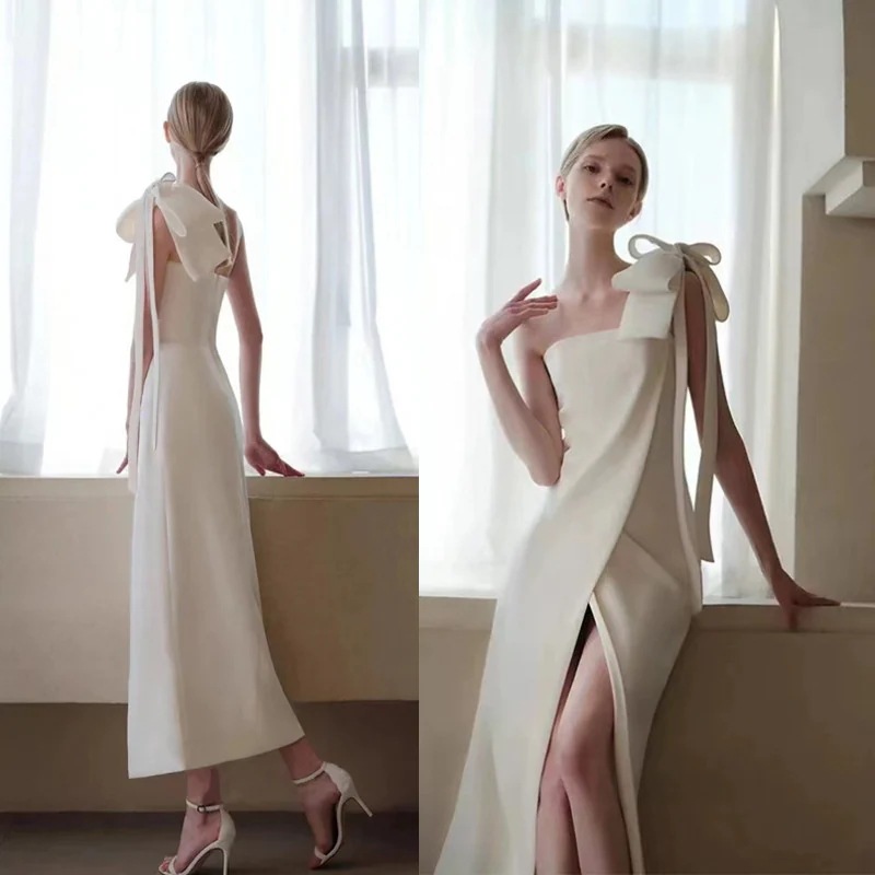 フランス式結婚式 カスタムドレス 簡約 ドレス ロング 二次会 パーティードレス せっけいかんかく サテンドレス 結婚式 演奏会エお呼ばれ 挙式 姫系 リボン本