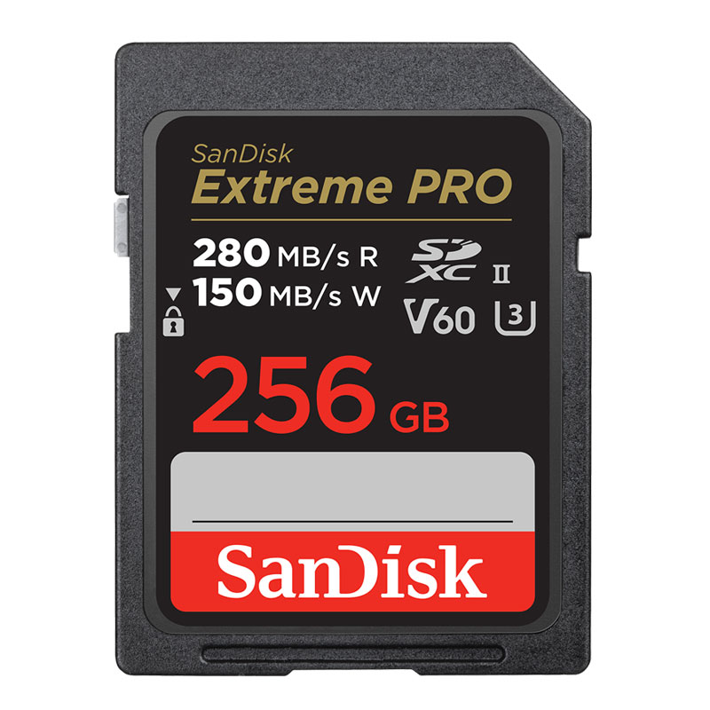 SDカード SDXCカード 256GB UHS-II Extreme Pro U3 V60 6K 4K R:280MB/s W:150MB/s 海外パッケージ SDSDXEP-256G-GN4IN