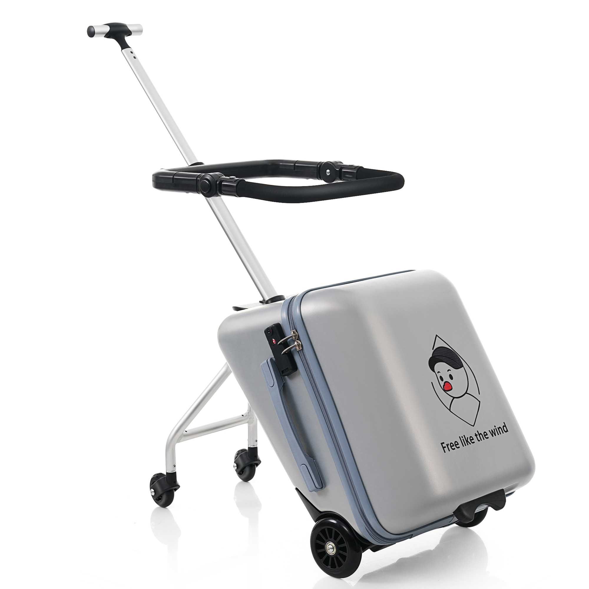 【国内即発送】スーツケース 子供が乗れる 子供用キャリー ケース キッズスーツケース キッズキャリーバッグ 多機能 キッズ 子供 座れる 軽量 子供用 TSAロック 出かけ便利182